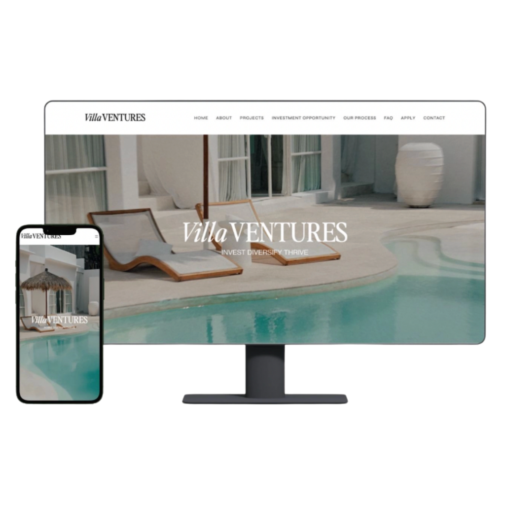 Villa Ventures website designed by 741.Studio
